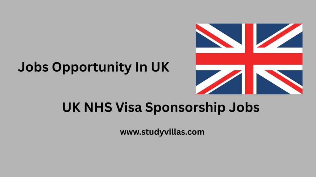 UK NHS Visa Sponsorship Jobs